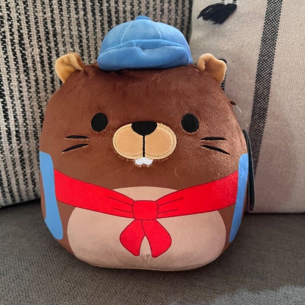 NWT Chip the Beaver Back to School Outfit Squishmallows 8”